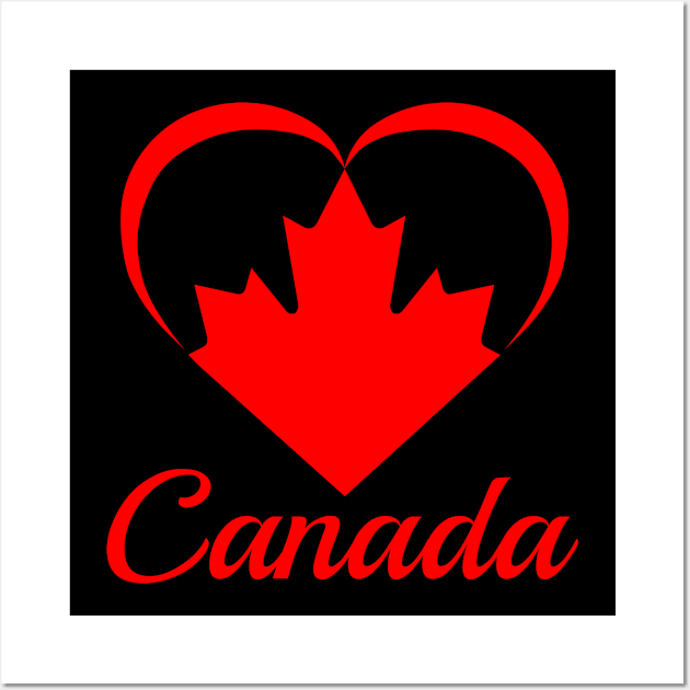 Canada Heart 2018 Red Wall Art by beerman